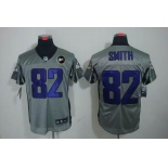 nike nfl jerseys baltimore ravens #82 smith grey[elite Shadow Art Patch]