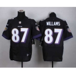 nike nfl jerseys baltimore ravens #87 willams black[Elite]