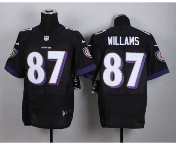 nike nfl jerseys baltimore ravens #87 willams black[Elite]