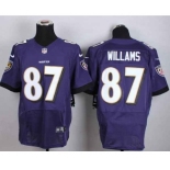 nike nfl jerseys baltimore ravens #87 willams purple[Elite]