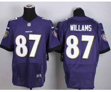 nike nfl jerseys baltimore ravens #87 willams purple[Elite]