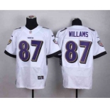 nike nfl jerseys baltimore ravens #87 willams white[Elite]