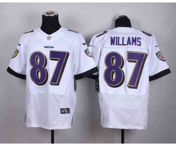 nike nfl jerseys baltimore ravens #87 willams white[Elite]