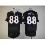 nike nfl jerseys baltimore ravens #88 pitta black[Elite Art Patch]