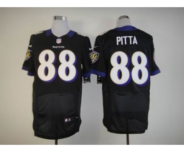 nike nfl jerseys baltimore ravens #88 pitta black[Elite]