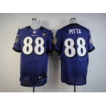 nike nfl jerseys baltimore ravens #88 pitta purple[Elite Art Patch]