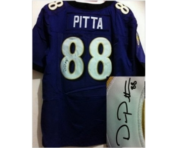 nike nfl jerseys baltimore ravens #88 pitta purple[Elite signature]