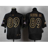 nike nfl jerseys baltimore ravens #89 smithsr black[Elite gold lettering fashion]