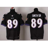 nike nfl jerseys baltimore ravens #89 smithsr black[Elite]