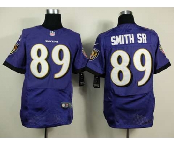 nike nfl jerseys baltimore ravens #89 smithsr purple[new Elite]