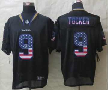 nike nfl jerseys baltimore ravens #9 tucker black[Elite USA flag fashion]