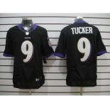 nike nfl jerseys baltimore ravens #9 tucker black[Elite]