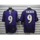 nike nfl jerseys baltimore ravens #9 tucker purple[Elite]