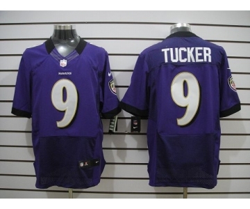 nike nfl jerseys baltimore ravens #9 tucker purple[Elite]