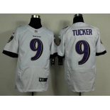 nike nfl jerseys baltimore ravens #9 tucker white[new Elite]