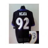 nike nfl jerseys baltimore ravens #92 ngata black[Elite signature]