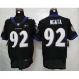 nike nfl jerseys baltimore ravens #92 ngata black[elite Art Patch]