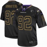 nike nfl jerseys baltimore ravens #92 ngata black[elite Lights Out Art Patch]