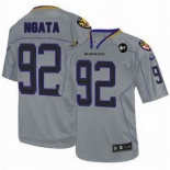 nike nfl jerseys baltimore ravens #92 ngata grey[elite Lights Out Art Patch]