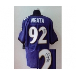 nike nfl jerseys baltimore ravens #92 ngata purple[Elite signature]