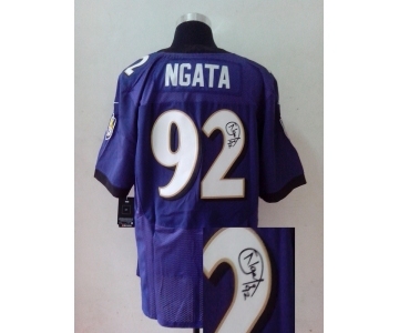 nike nfl jerseys baltimore ravens #92 ngata purple[Elite signature]