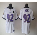 nike nfl jerseys baltimore ravens #92 ngata white[elite Art Patch]