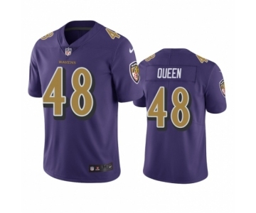 Baltimore Ravens #48 Patrick Queen Purple Color Rush Limited Jersey