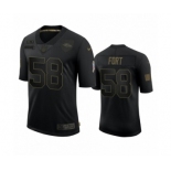 Baltimore Ravens #58 L.J. Fort Black 2020 Salute To Service Limited Jersey