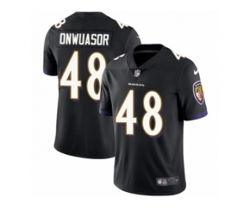 Men Nike Baltimore Ravens #48 Patrick Onwuasor Black Alternate Vapor Untouchable Limited Player NFL Jersey