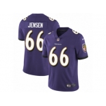 Men Nike Baltimore Ravens #66 Ryan Jensen Purple Team Color Vapor Untouchable Limited Player NFL Jersey