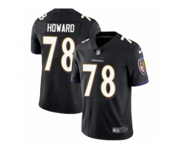 Men Nike Baltimore Ravens #78 Austin Howard Black Alternate Vapor Untouchable Limited Player NFL Jersey