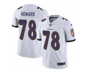 Men Nike Baltimore Ravens #78 Austin Howard White Vapor Untouchable Limited Player NFL Jersey