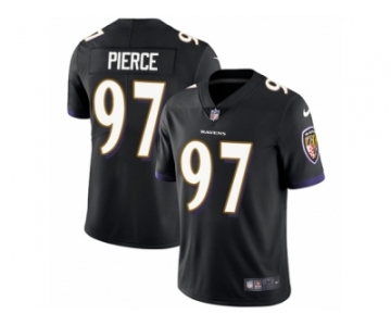 Men Nike Baltimore Ravens #97 Michael Pierce Black Alternate Vapor Untouchable Limited Player NFL Jersey