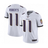 Men's Baltimore Ravens #11 Seth Roberts White Vapor Untouchable Limited Player Football Jersey