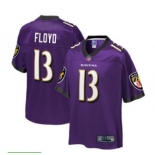 Men's Baltimore Ravens #13 floyd Purple Team Color Vapor Untouchable Limited Player Football Jersey