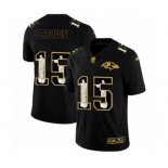 Men's Baltimore Ravens #15 Marquise Brown Black Jesus Faith Limited Player Football Jersey