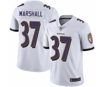 Men's Baltimore Ravens #37 Iman Marshall White Vapor Untouchable Limited Player Football Jersey