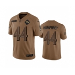 Men's Baltimore Ravens #44 Marlon Humphrey 2023 Brown Salute To Service Limited Football Stitched Jersey