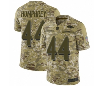 Men's Baltimore Ravens #44 Marlon Humphrey Limited Camo 2018 Salute to Service Football Jersey