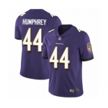 Men's Baltimore Ravens #44 Marlon Humphrey Purple Team Color Vapor Untouchable Limited Player Football Jersey