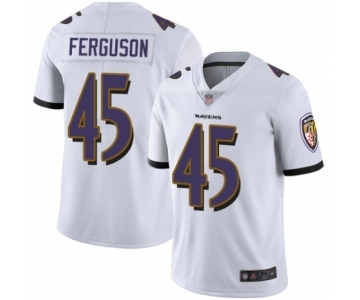 Men's Baltimore Ravens #45 Jaylon Ferguson White Vapor Untouchable Limited Player Football Jersey