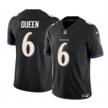 Men's Baltimore Ravens #6 Patrick Queen Black 2023 F.U.S.E. Vapor Limited Football Stitched Jersey