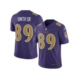 Men's Baltimore Ravens #89 Steve Smith Sr Nike Purple Color Rush Limited Jersey