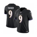 Men's Baltimore Ravens #9 Justin Tucker Black 2023 F.U.S.E Vapor Jersey