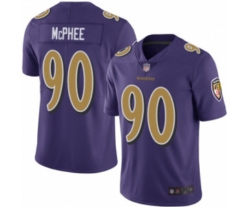 Men's Baltimore Ravens #90 Pernell McPhee Limited Purple Rush Vapor Untouchable Football Jersey