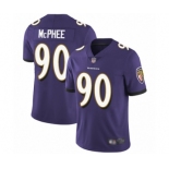 Men's Baltimore Ravens #90 Pernell McPhee Purple Team Color Vapor Untouchable Limited Player Football Jersey