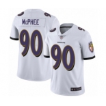 Men's Baltimore Ravens #90 Pernell McPhee White Vapor Untouchable Limited Player Football Jersey