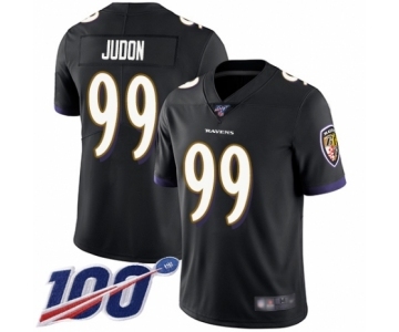 Men's Baltimore Ravens #99 Matt Judon Black Alternate Vapor Untouchable Limited Player 100th Season Football Jersey