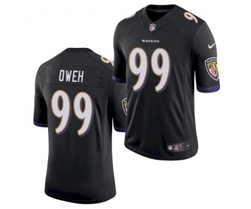 Men's Baltimore Ravens #99 Odafe Oweh Black 2021 Limited Football Jersey