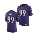 Men's Baltimore Ravens #99 Odafe Oweh Purple 2021 Limited Football Jersey